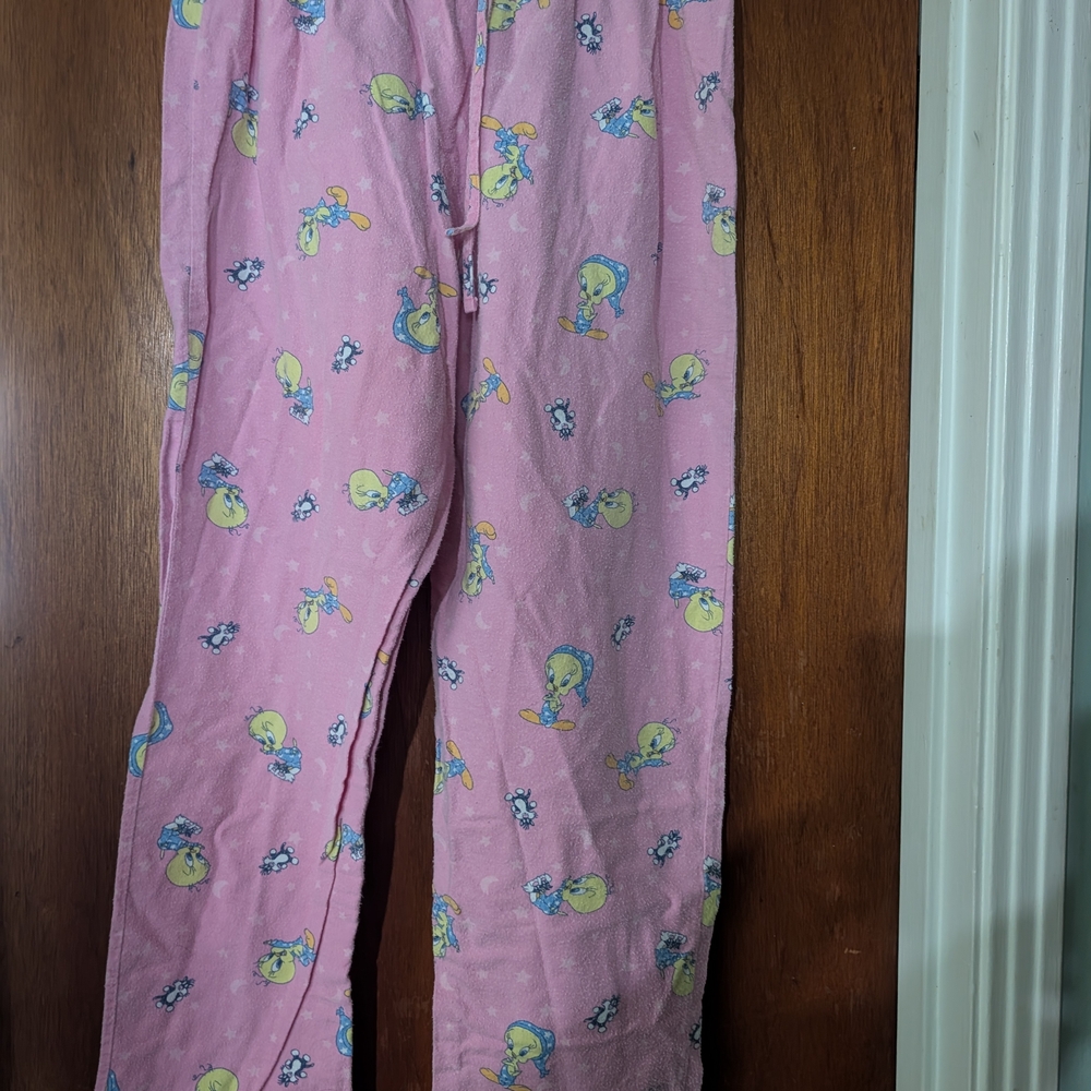 Warner Bros. Pink Tweety Print Pajama Bottoms